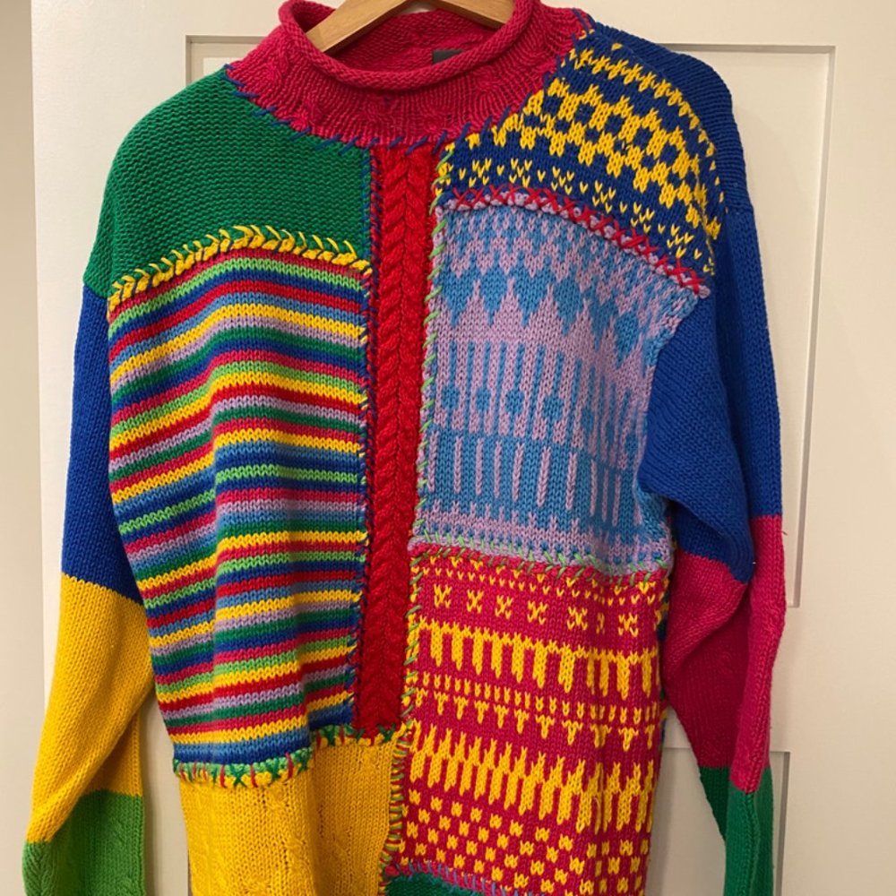 VINTAGE 'LizWear" Multicolor Tunic Size S‎
